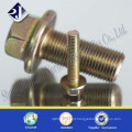 Parafuso de flange com zinco amarelo